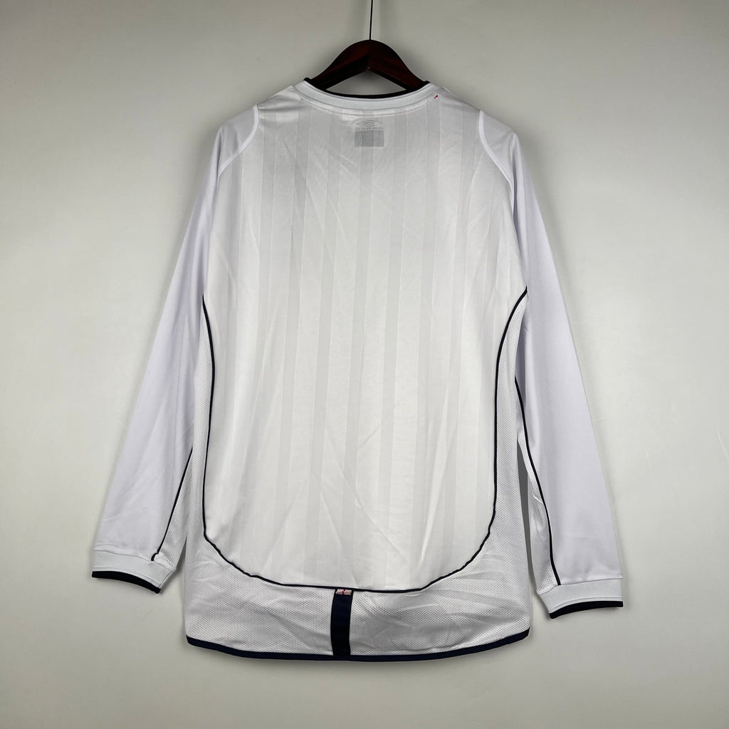 England 2002 Heimtrikot Langarmiges