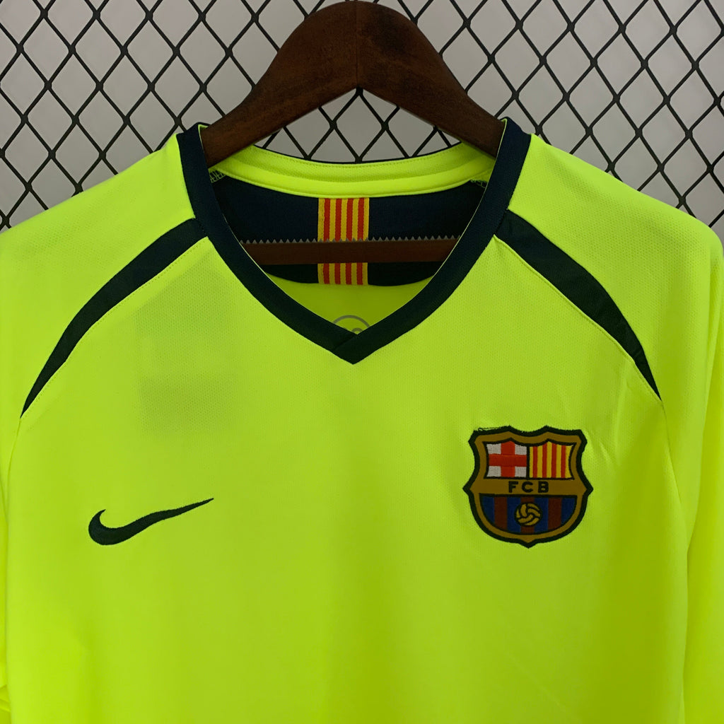 Barcelona 2005 - 2006 Auswärtstrikot Langarmiges