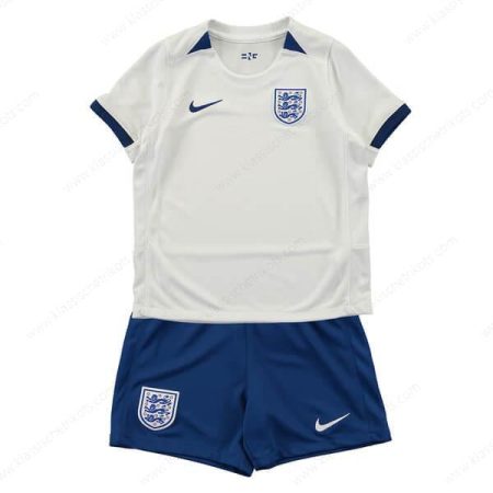 England Frauen Heimtrikot Fußballtrikot Kinder Set 2023