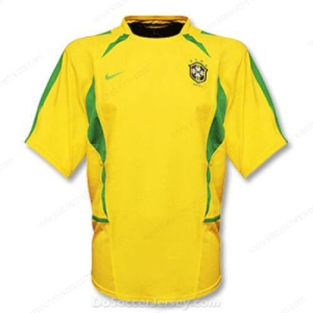 Retro Brasilien Heimtrikot Fußballtrikots 2002