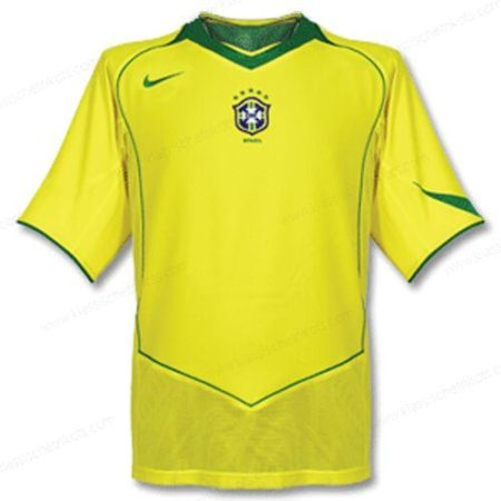 Retro Brasilien Heimtrikot Fußballtrikots 2004